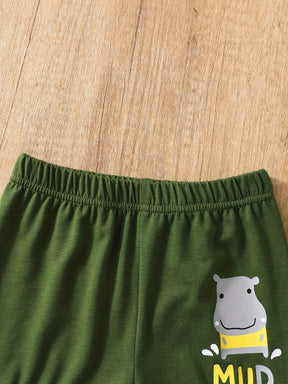 KIT COM 4 Conjunto Masculino Hippopotamo