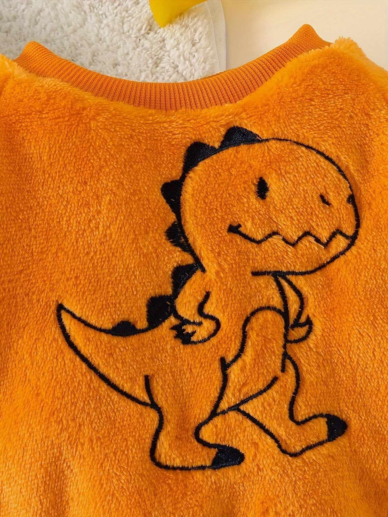 Conjunto Masculino Dinossauro Laranja