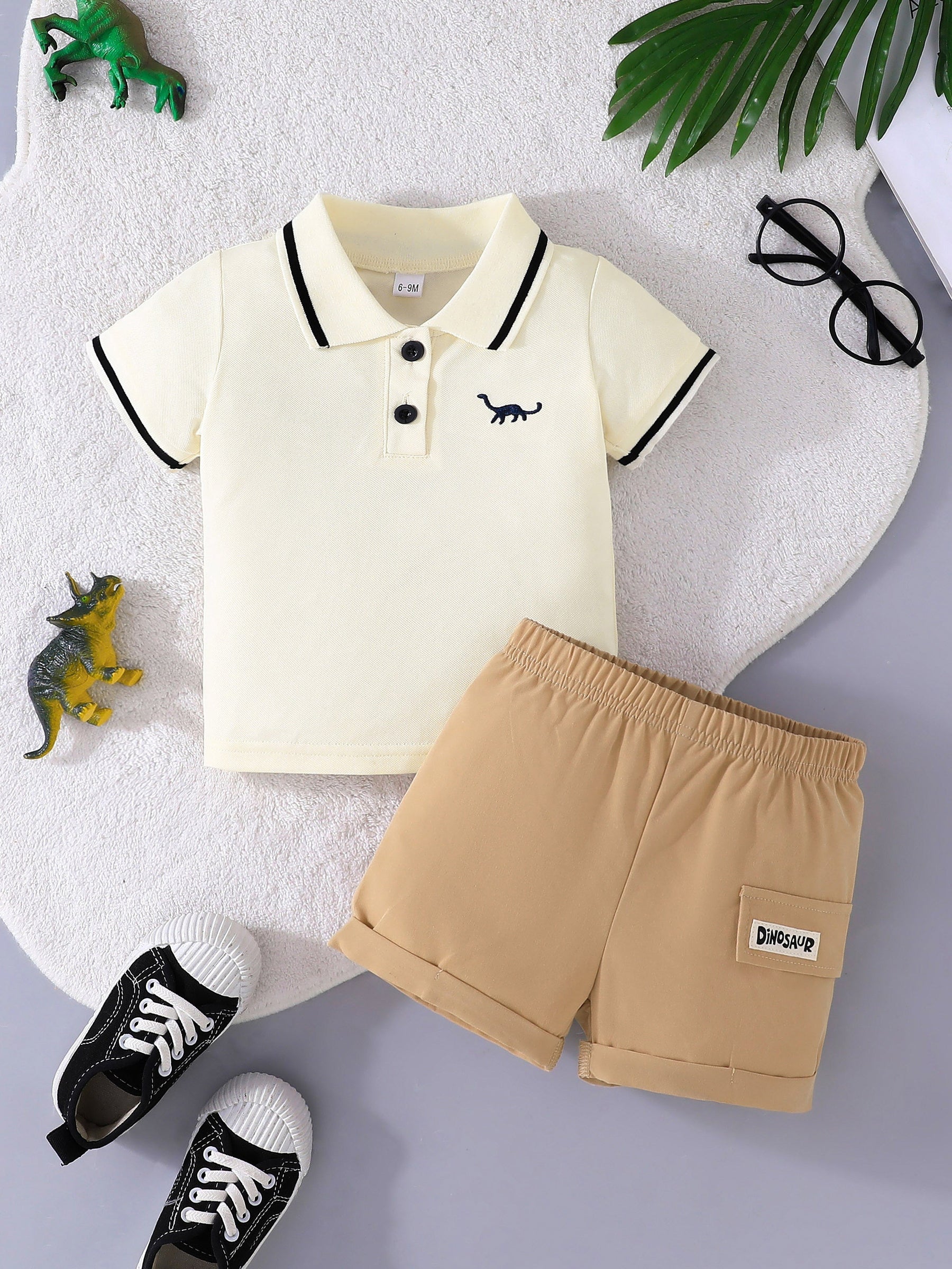 Conjunto RN Masculino Polo Dinossauro